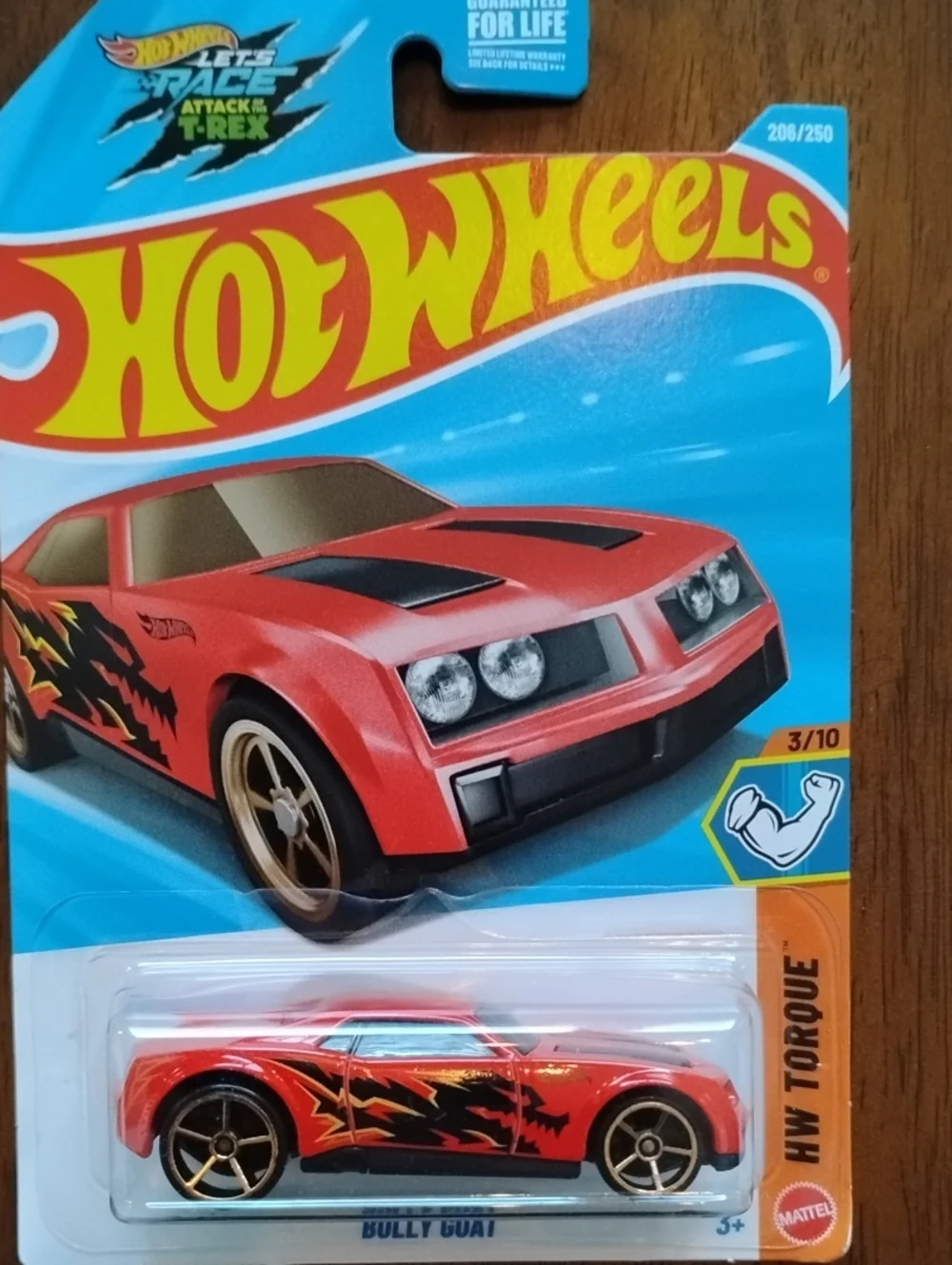 Mattel Hot Wheels Bully Goat Red with Black and Gold Accents